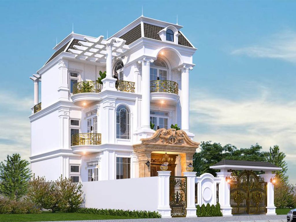 Biệt thự 3 tầng tân cổ điển