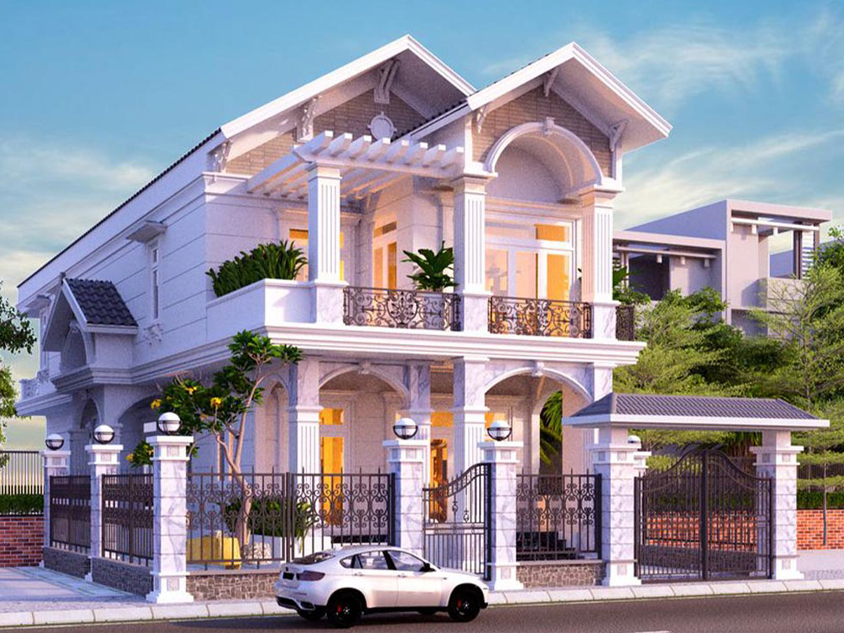Biệt thự mái thái tân cổ điển