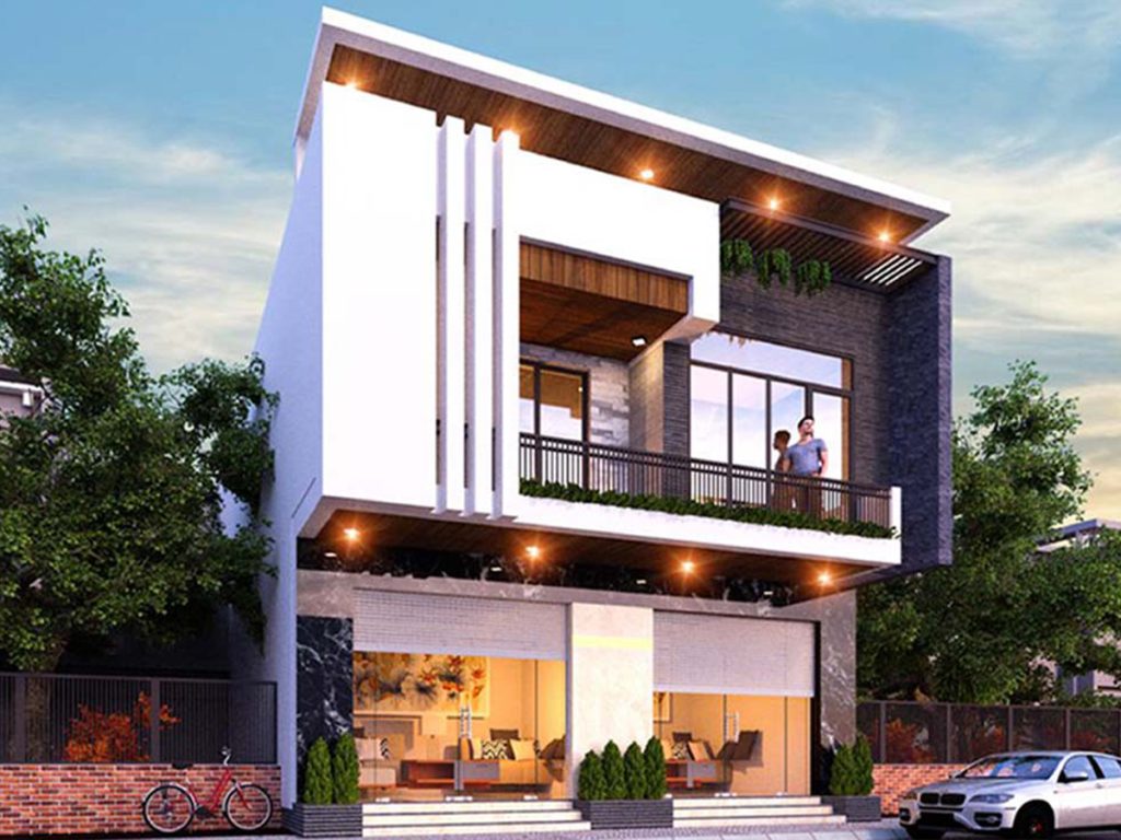 Nhà phố 1 trệt 1 lầu hiện đại